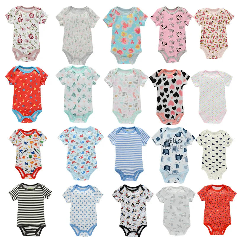 1-2 Stuks Baby Body Voor Pasgeborenen Zomer Baby Romper Meisje/Jongen Kleding 0-12M pasgeboren Kleding Baby Zachte Strakke Babykleertjes
