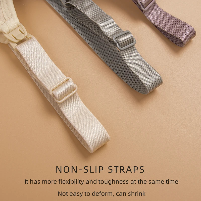 Hoge kwaliteit plus size voedingsbeha ademend dames borstvoeding ondergoed naadloze zwangerschapsbeha push-up