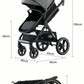 Movebaby™ Luxe 3-in-1 Kinderwagen – Compleet met Accessoires | Verstelbaar, Inklapbaar & Geschikt vanaf Geboorte