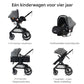 Movebaby™ Luxe 3-in-1 Kinderwagen – Compleet met Accessoires | Verstelbaar, Inklapbaar & Geschikt vanaf Geboorte
