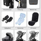Movebaby™ Luxe 3-in-1 Kinderwagen – Compleet met Accessoires | Verstelbaar, Inklapbaar & Geschikt vanaf Geboorte