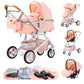 Nieuwste 3-in-1 kinderwagen Draagbare reiskinderwagen Opvouwbare kinderwagens Aluminium frame Hoge landschapsauto voor pasgeboren baby