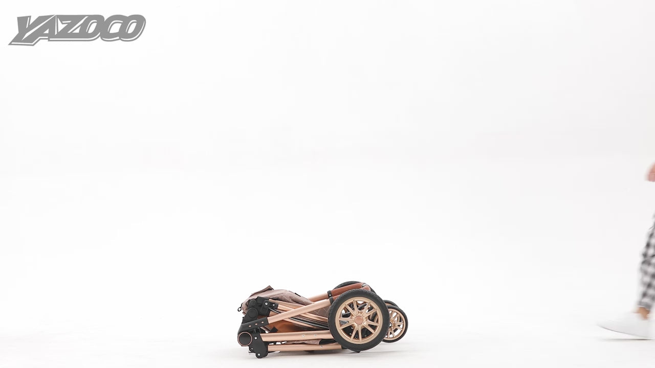 Nieuwste 3-in-1 kinderwagen Draagbare reiskinderwagen Opvouwbare kinderwagens Aluminium frame Hoge landschapsauto voor pasgeboren baby